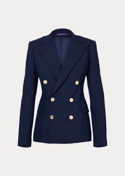 Blazer Ralph Lauren Mujer Azul Marino - The RL Stretch Wool - YMZBJ3504